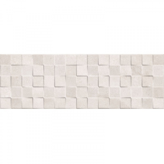 Cartago Decorado Cubik Beige 25×75 Ανάγλυφο διακοσμητικό πλακάκι